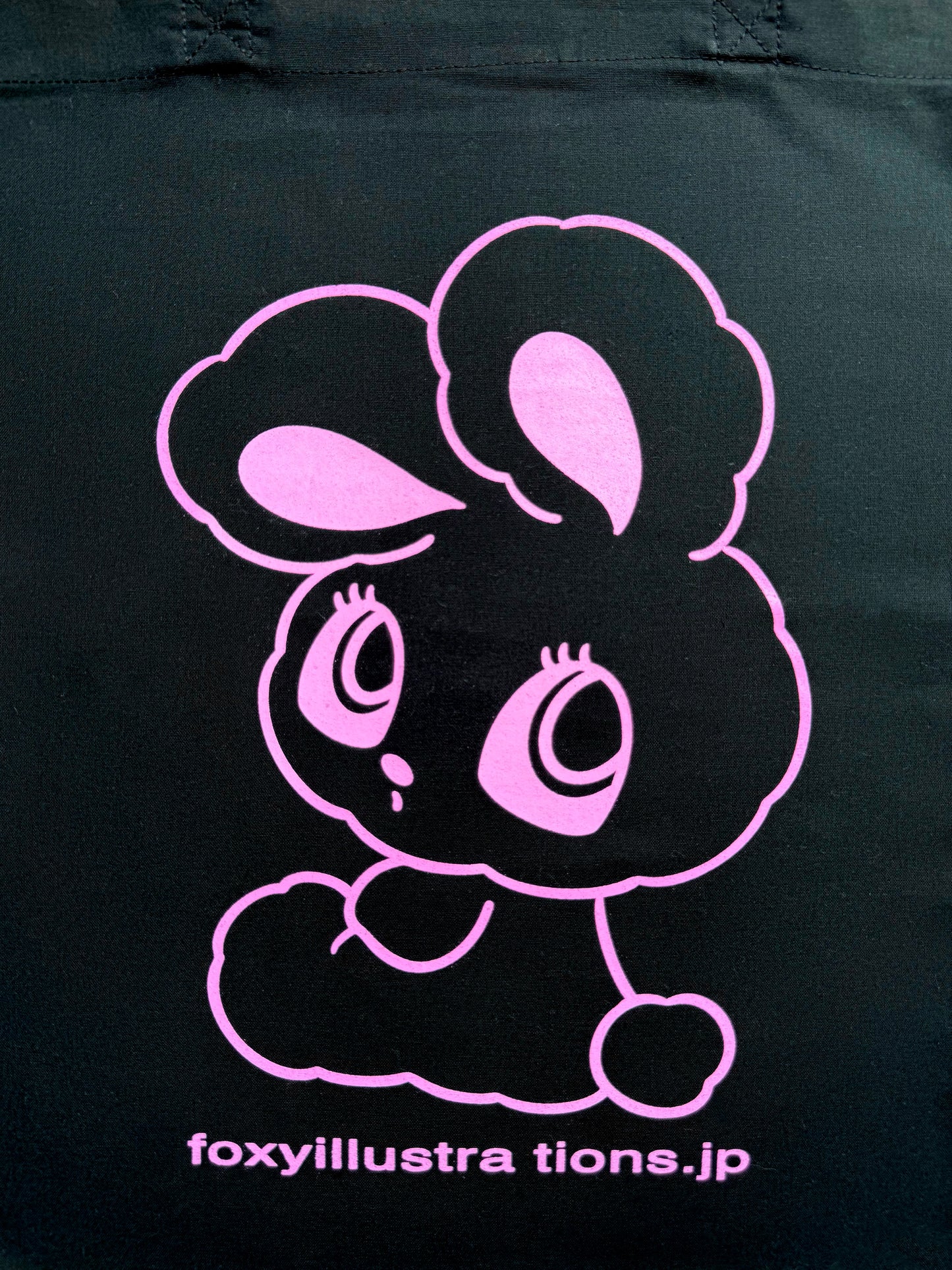 Black Bunny Tote Bag