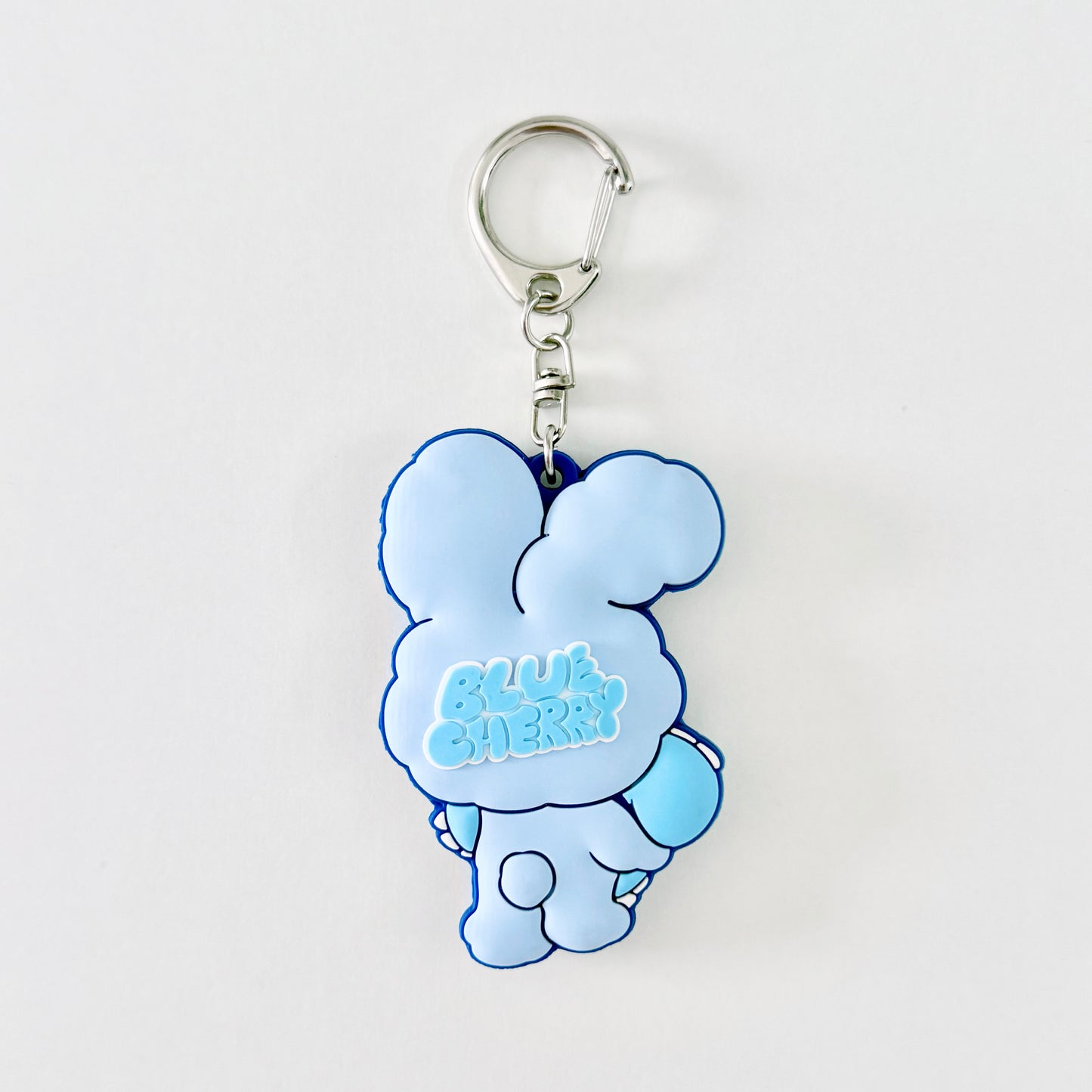 Blue Cherry Keychain