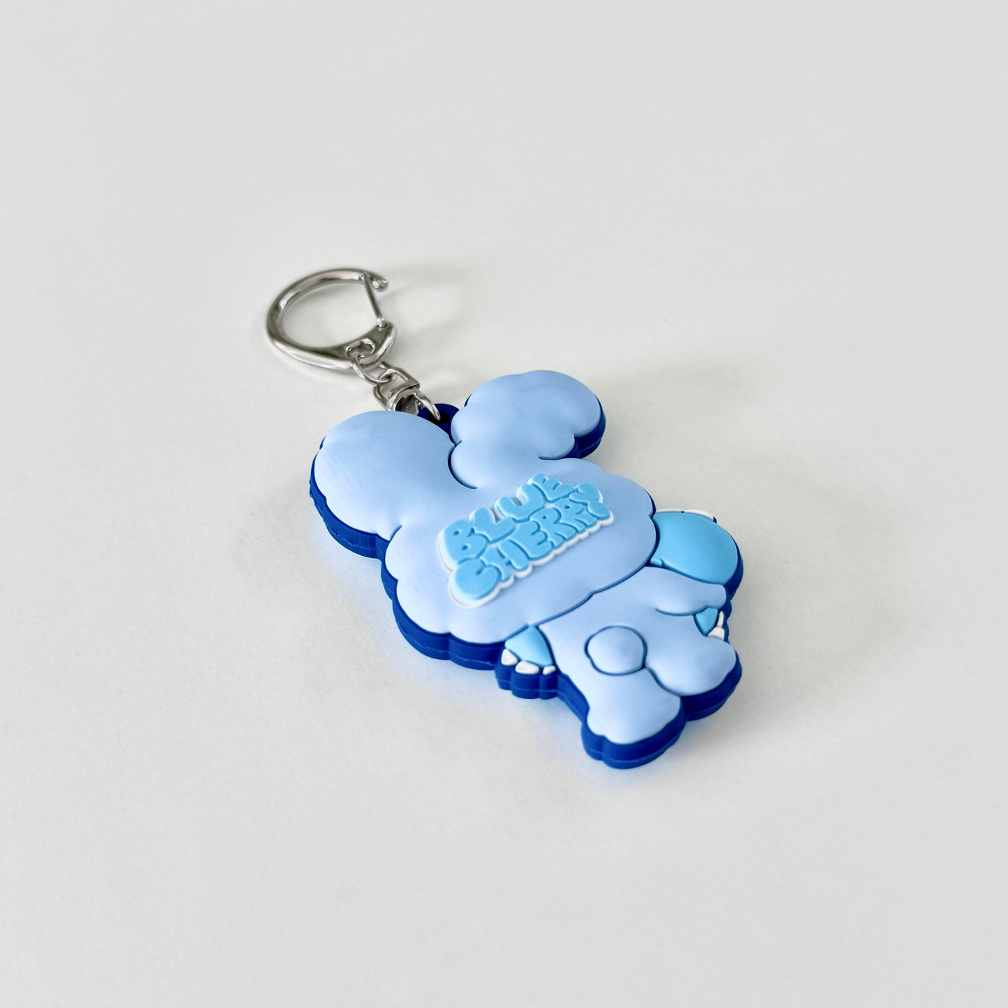 Blue Cherry Keychain