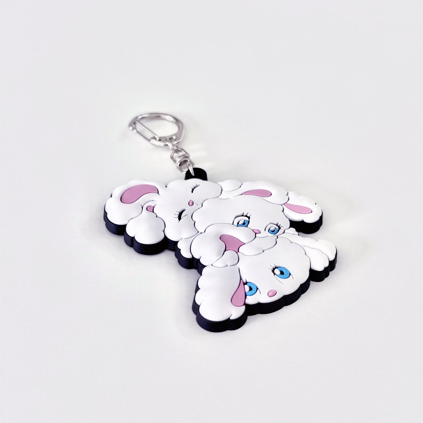 3 Bunnies Keychain