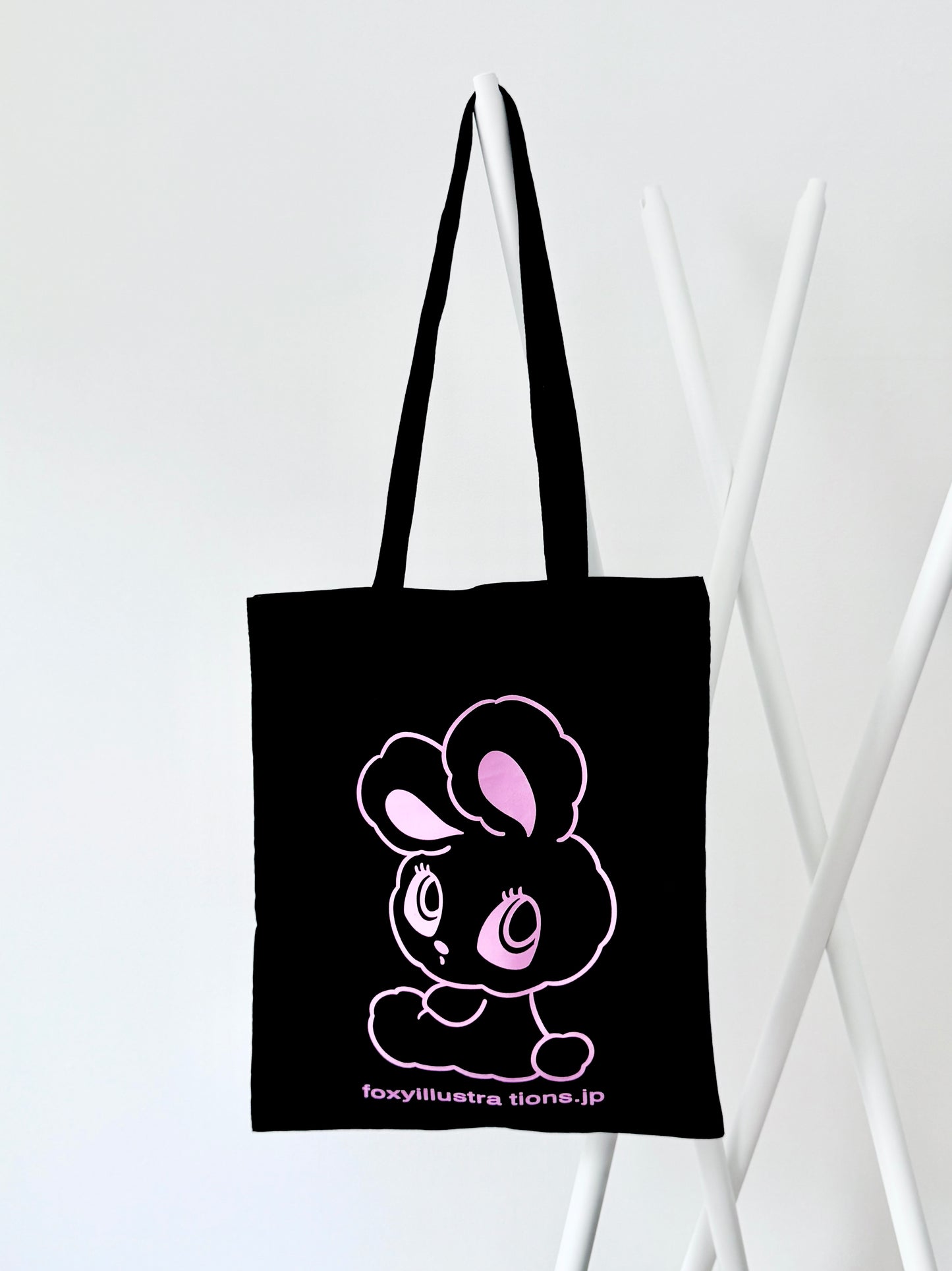 Black Bunny Tote Bag