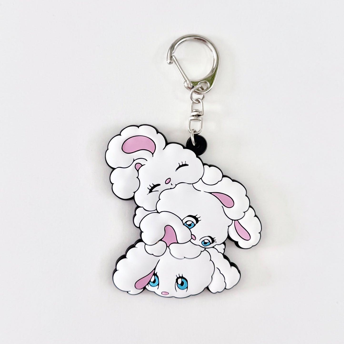 3 Bunnies Keychain