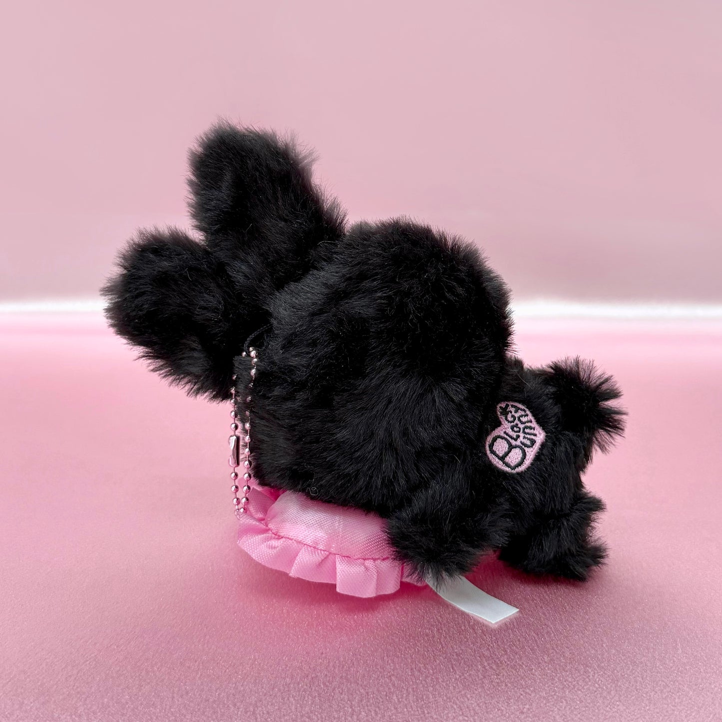 SLEEPY BLACK BUNNY Keychain