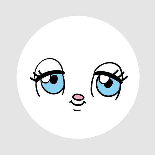 BUNNY FACE Pin Button(76㎜)