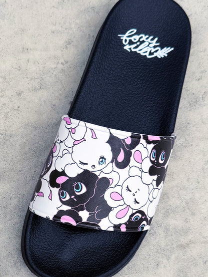 Black'n'White Bunny Sandals