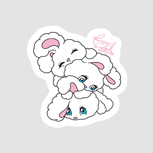 3 BUNNIES Sticker A